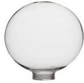 Samlepære Globe glas Klar 100Ø 24mm gevind (Passer til adaptor 7001014 og 7001027)